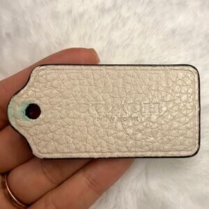 2.5" COACH Fob Bag Charm Hang tag Hangtag